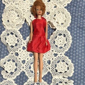 Vintage MIDGE Barbie Doll in Red Dress